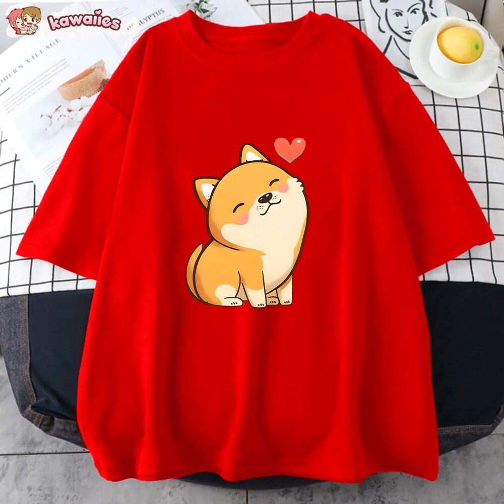 Love Shiba Inu Unisex Tee-Kawaii Dream