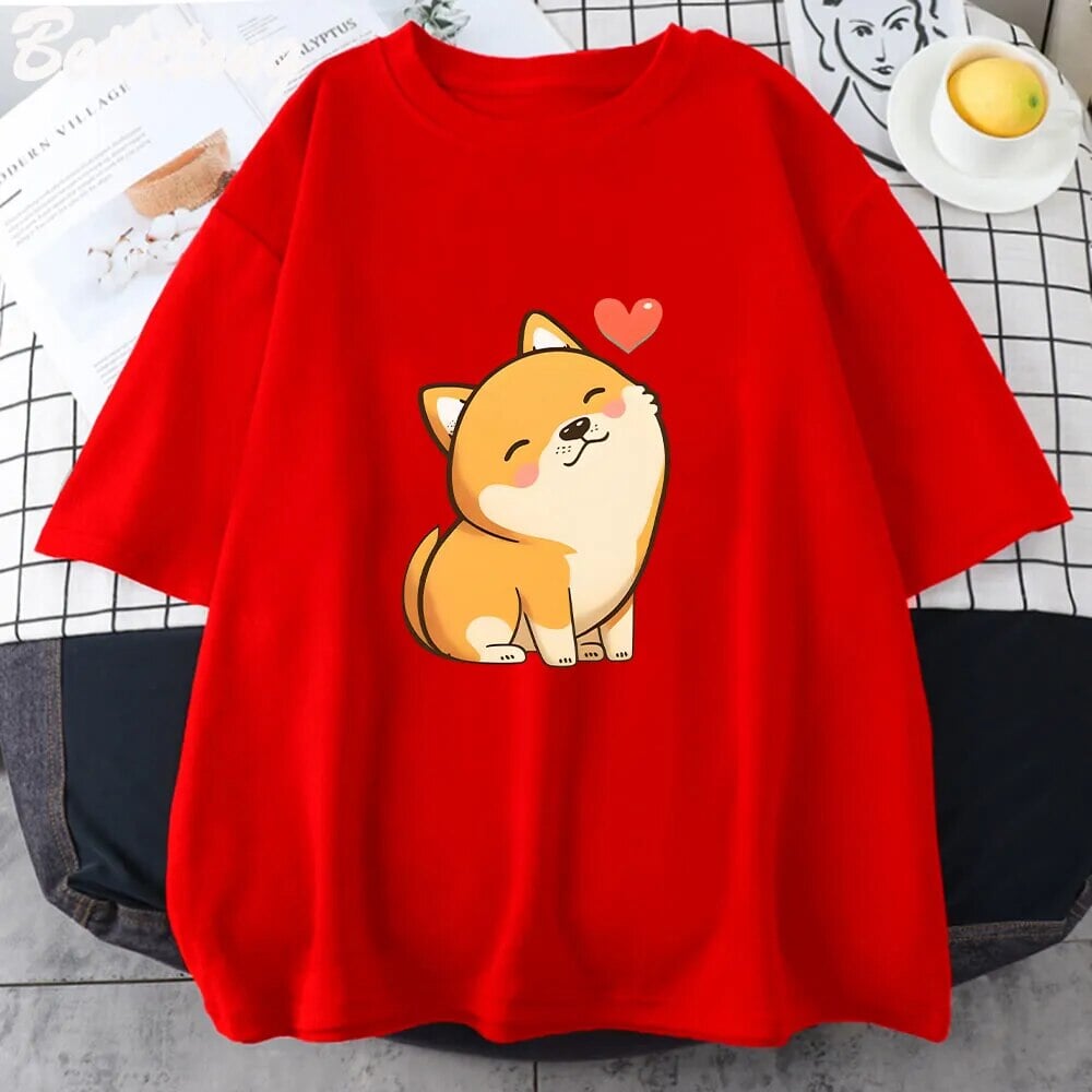 Love Shiba Inu Unisex Tee-Kawaii Dream