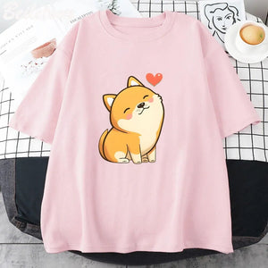 Love Shiba Inu Unisex Tee-Kawaii Dream