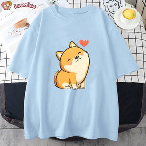 Love Shiba Inu Unisex Tee-Kawaii Dream