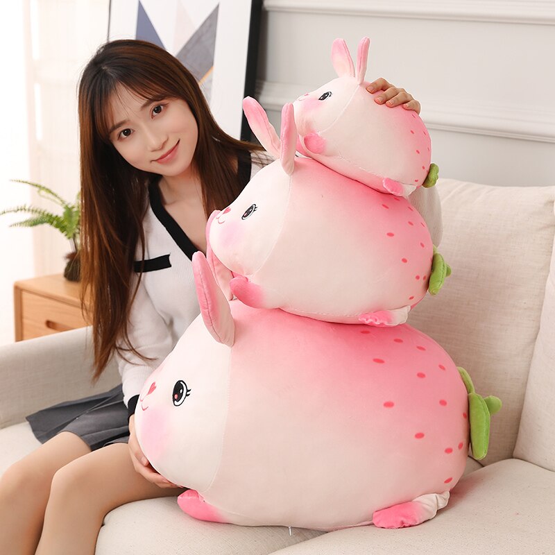 Lucky Strawberry Bunny Plushies-Kawaii Dream