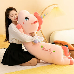 Lucky the Long Pink Unicorn Plushie-Kawaii Dream