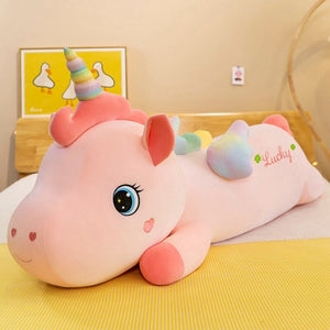 Lucky the Long Pink Unicorn Plushie-Kawaii Dream