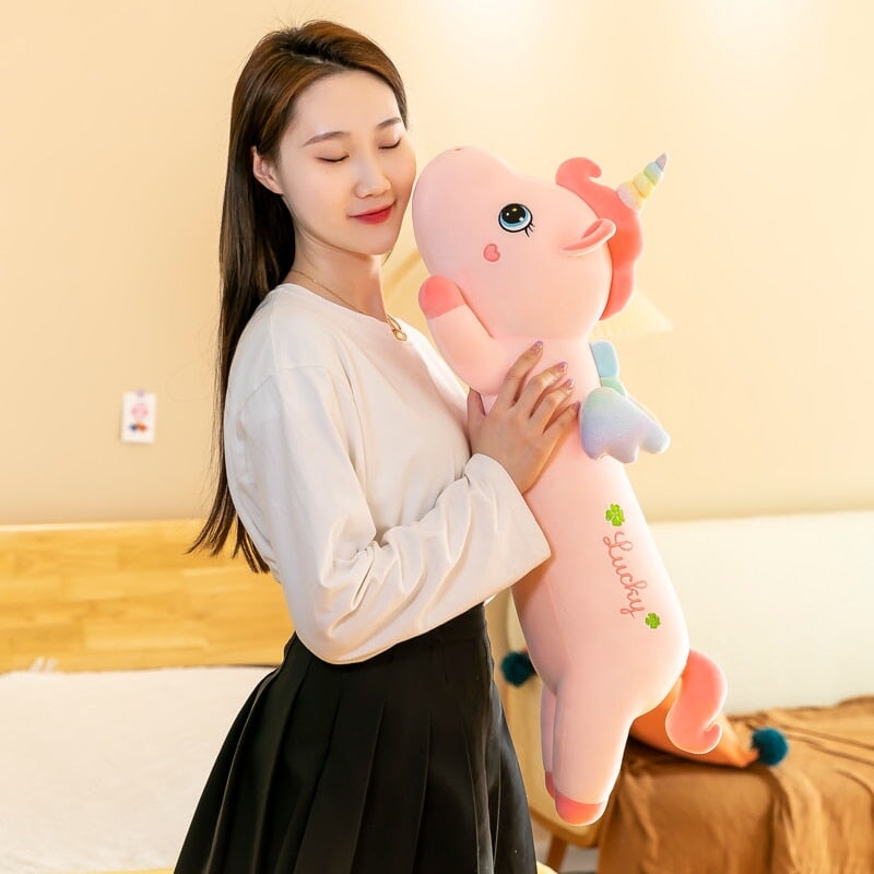 Lucky the Long Pink Unicorn Plushie-Kawaii Dream