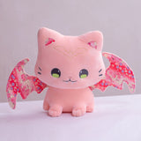 Luna & Solis the Kawaii Sakura Cats with Wings Plushies-Kawaii Dream