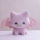 Luna & Solis the Kawaii Sakura Cats with Wings Plushies-Kawaii Dream