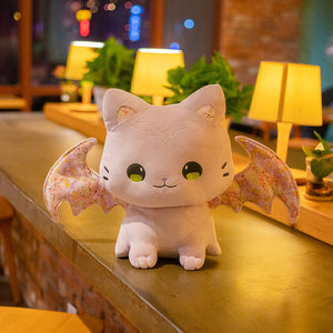 Luna & Solis the Kawaii Sakura Cats with Wings Plushies-Kawaii Dream