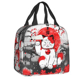 Maneki Neko Lucky Cat Insulated Lunch Bag-Kawaii Dream
