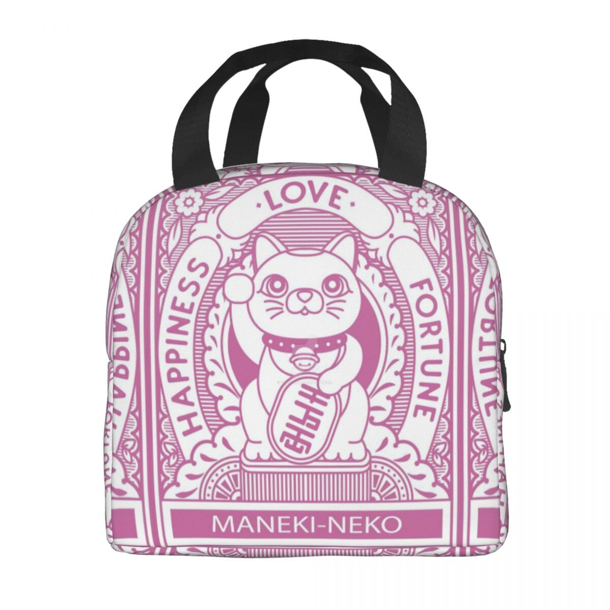 Maneki Neko Lucky Cat Insulated Lunch Bag-Kawaii Dream