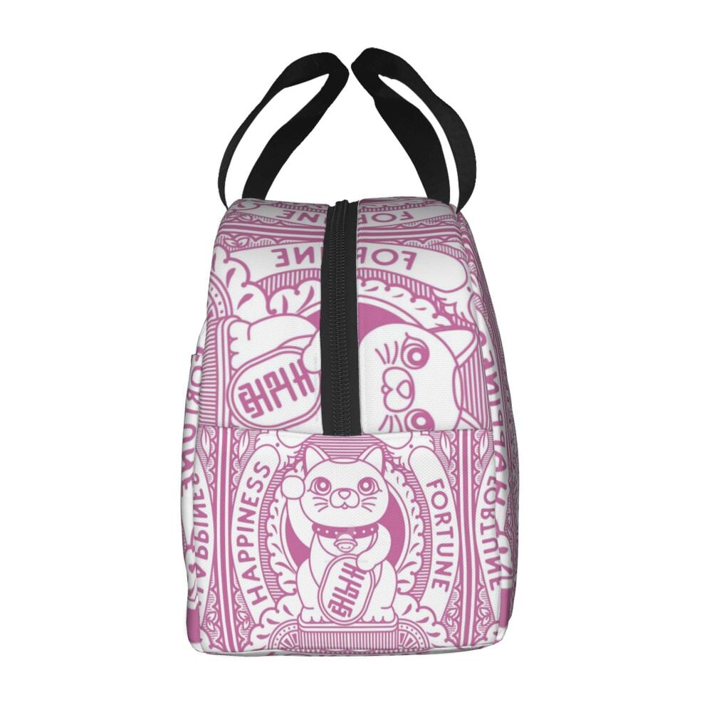 Maneki Neko Lucky Cat Insulated Lunch Bag-Kawaii Dream