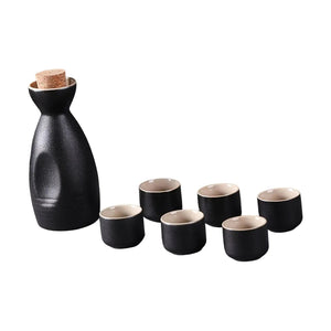 Midnight Japanese Style Ceramic Sake Set-Kawaii Dream
