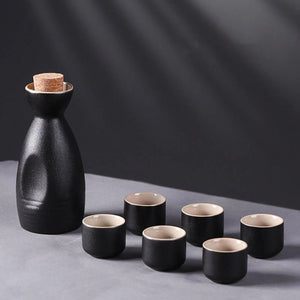 Midnight Japanese Style Ceramic Sake Set-Kawaii Dream