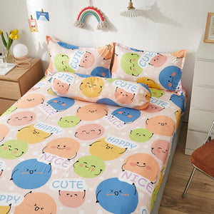 Millions of Happy Emojis Fitted Bedsheet-Kawaii Dream