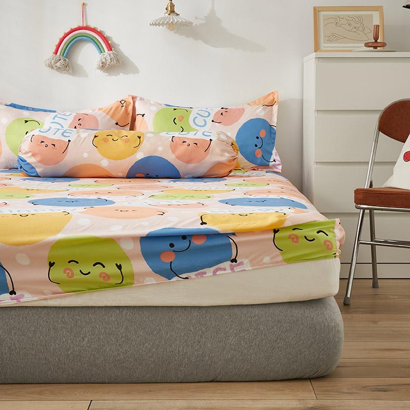 Millions of Happy Emojis Fitted Bedsheet-Kawaii Dream