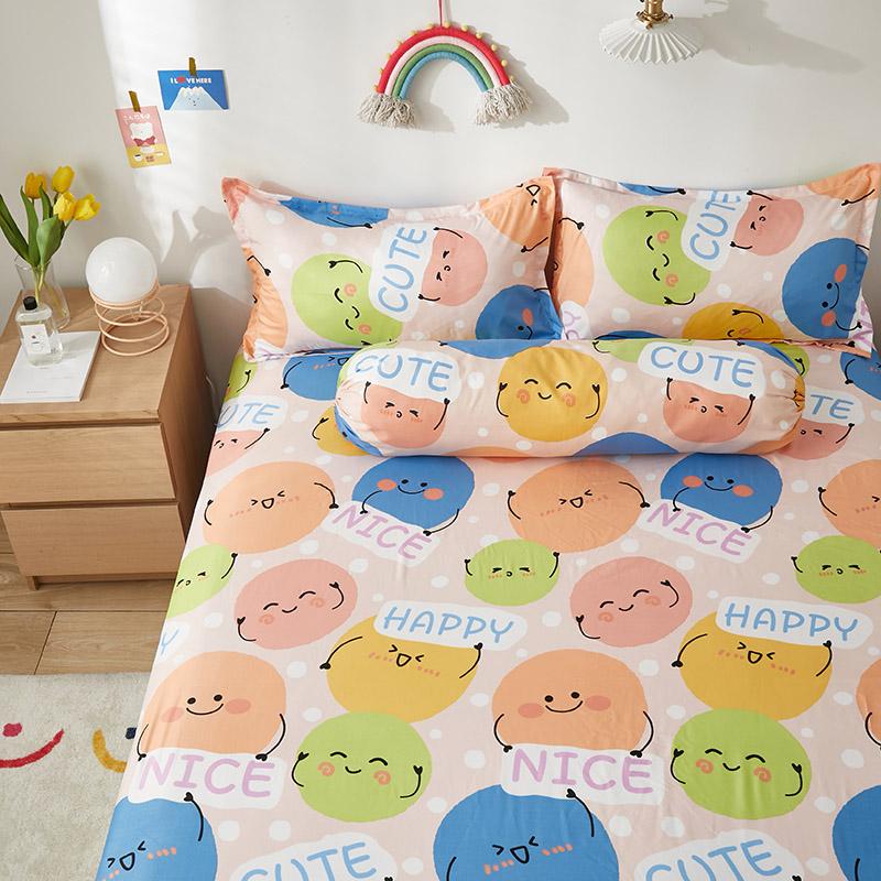 Millions of Happy Emojis Fitted Bedsheet-Kawaii Dream