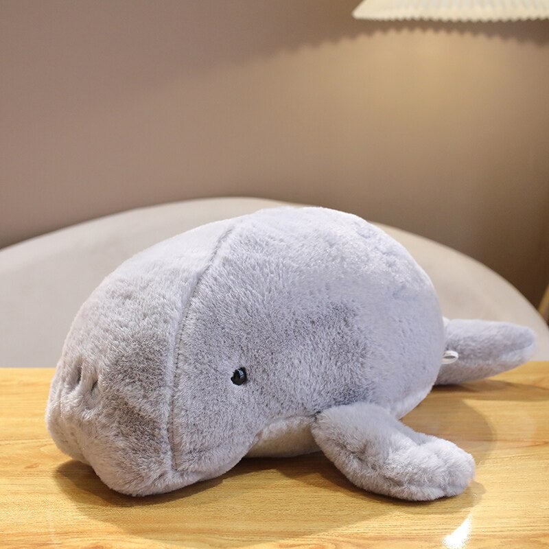 Milo the Fluffy White Manatee Plush-Kawaii Dream