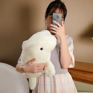 Milo the Fluffy White Manatee Plush-Kawaii Dream