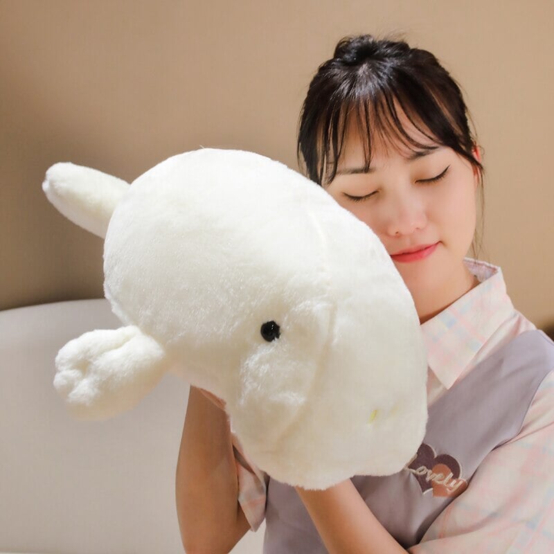 Milo the Fluffy White Manatee Plush-Kawaii Dream