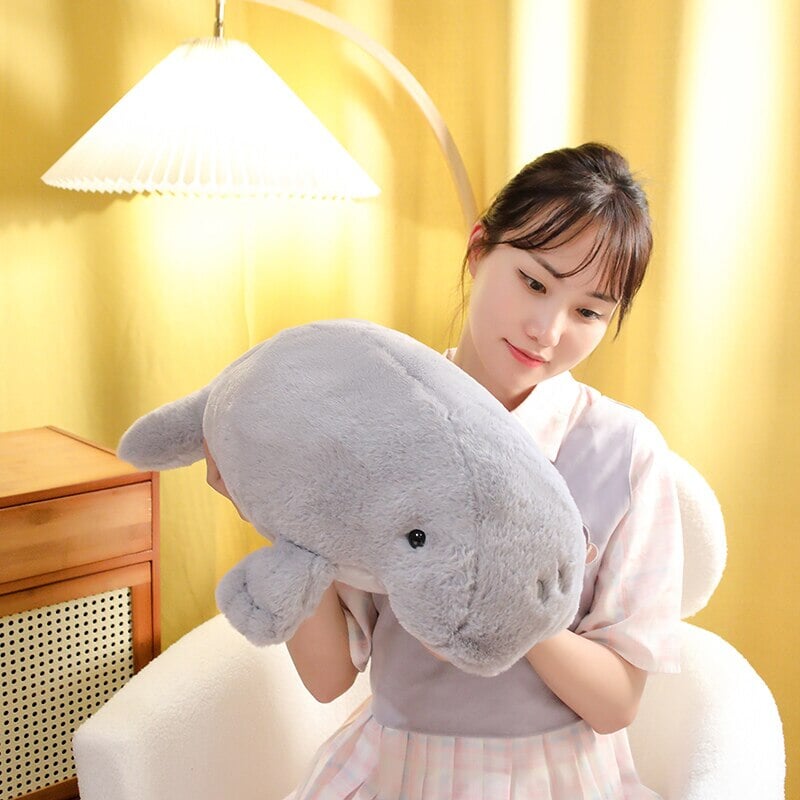 Milo the Fluffy White Manatee Plush-Kawaii Dream