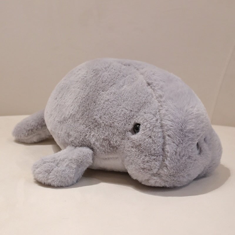 Milo the Fluffy White Manatee Plush-Kawaii Dream