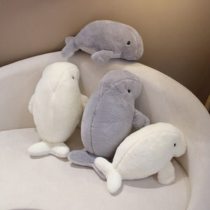 Milo the Fluffy White Manatee Plush-Kawaii Dream