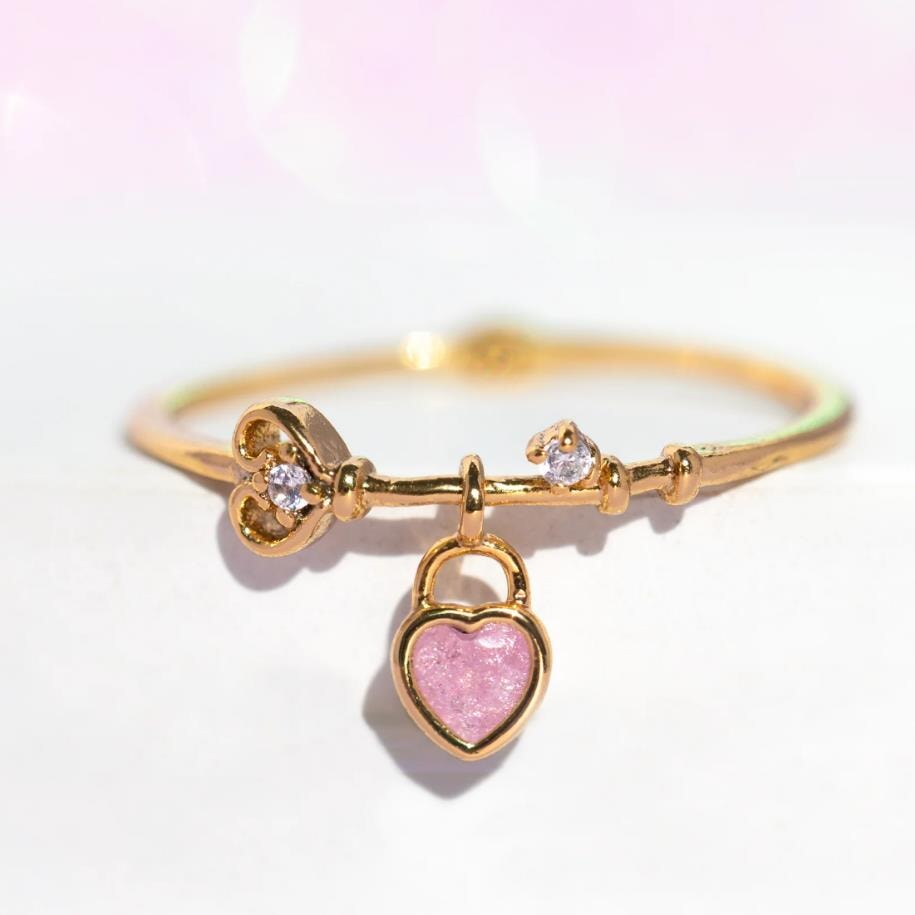 Mini Love Heart Adjustable Ring-Kawaii Dream