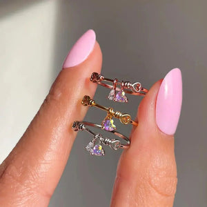 Mini Love Heart Adjustable Ring-Kawaii Dream