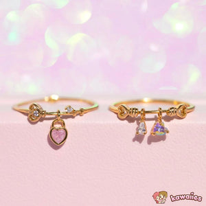 Mini Love Heart Adjustable Ring-Kawaii Dream