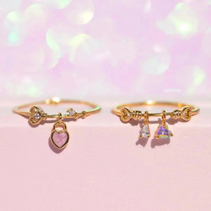 Mini Love Heart Adjustable Ring-Kawaii Dream