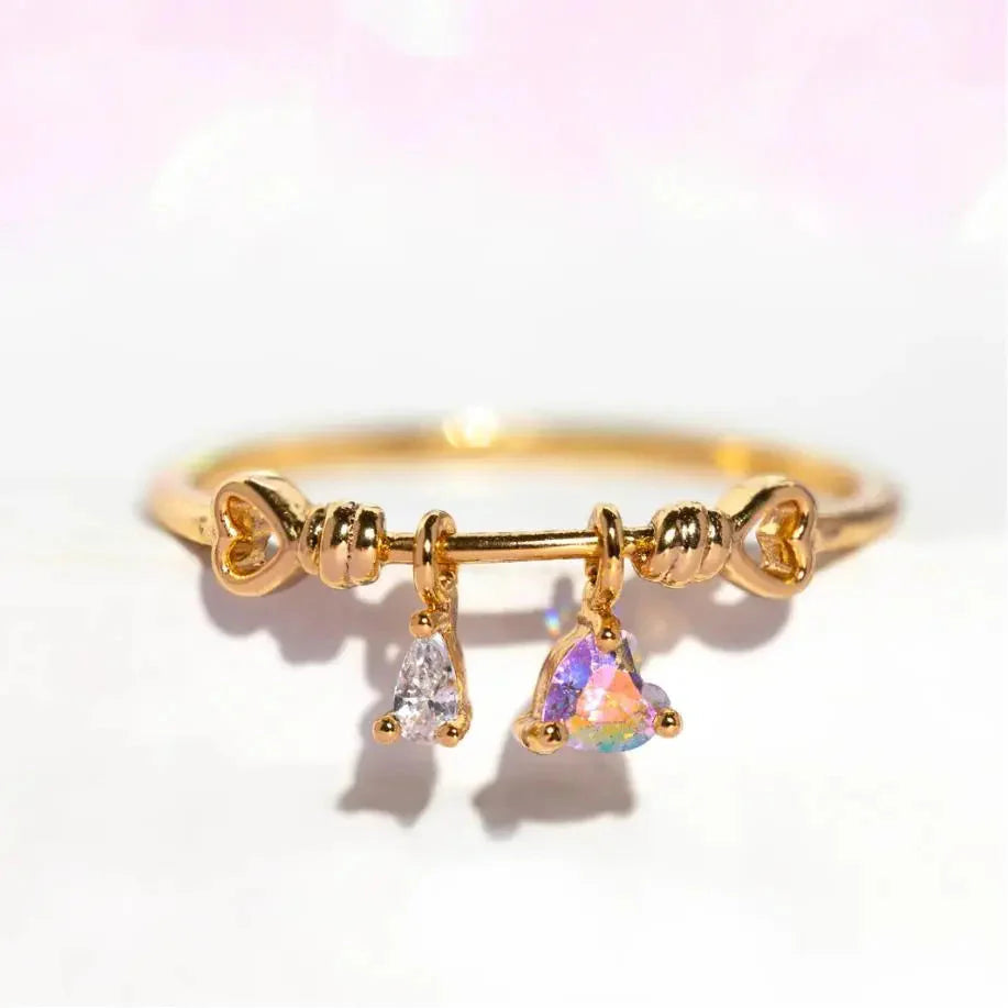 Mini Love Heart Adjustable Ring-Kawaii Dream