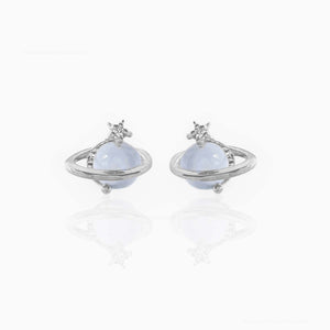 Mini Neptune Shooting Star Gold-Plated Stud Earring-Kawaii Dream