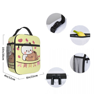 Mocha and Tofu Panda Bear Cuddle Love Lunch Bags-Kawaii Dream