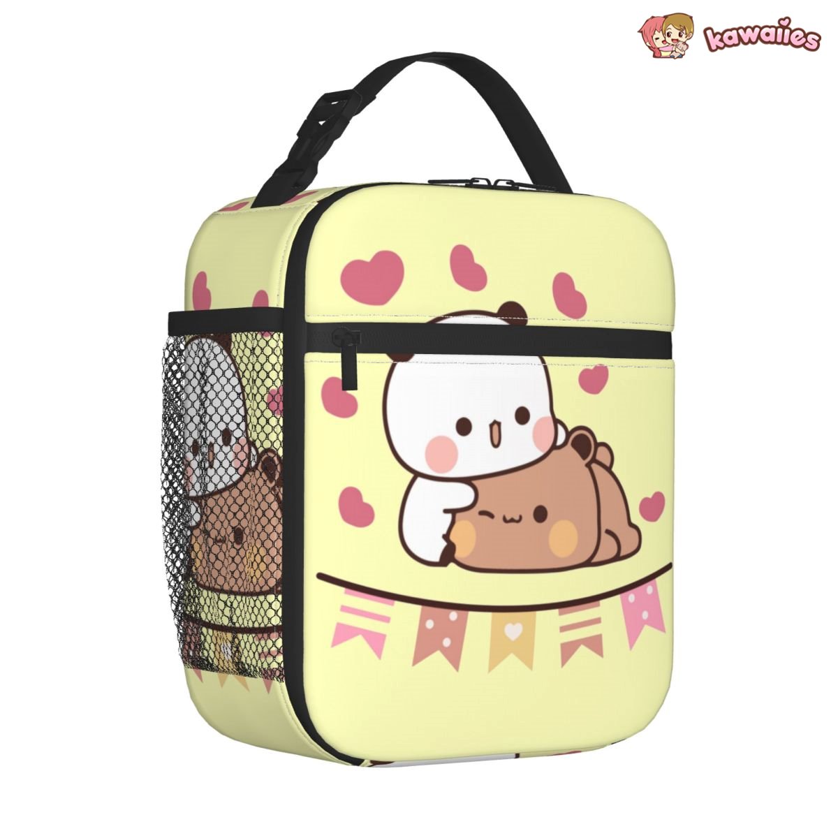 Mocha and Tofu Panda Bear Cuddle Love Lunch Bags-Kawaii Dream
