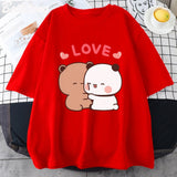 Mocha and Tofu Panda Bear Love Tee-Kawaii Dream