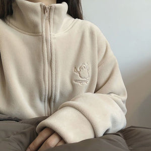 Monster Skateboarding Women's Fleece Zipped Jacket (2023 Season)-Kawaii Dream