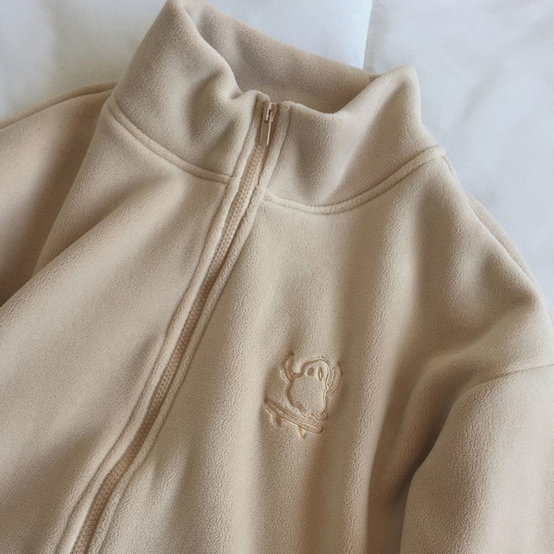 Monster Skateboarding Women's Fleece Zipped Jacket (2023 Season)-Kawaii Dream