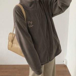 Monster Skateboarding Women's Fleece Zipped Jacket (2023 Season)-Kawaii Dream