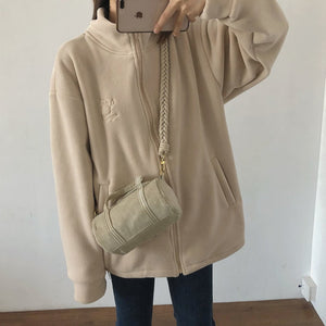 Monster Skateboarding Women's Fleece Zipped Jacket (2023 Season)-Kawaii Dream