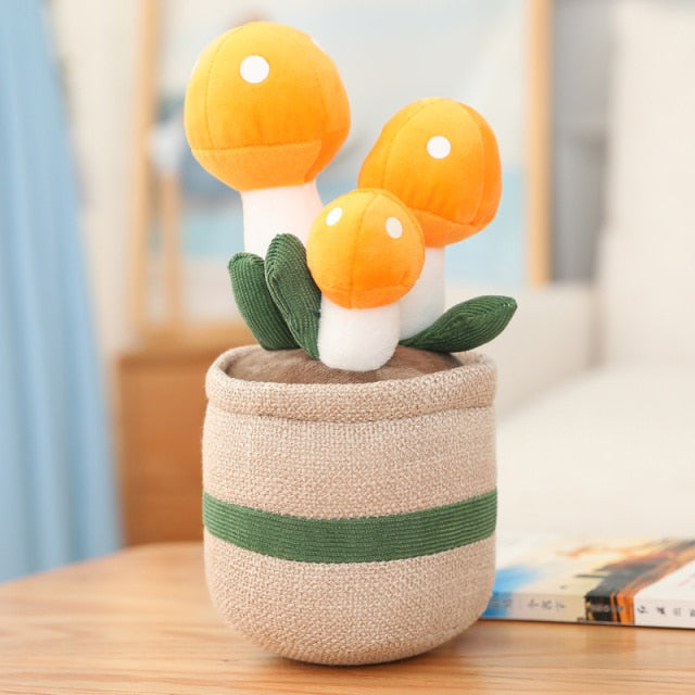 Mushroom Pot Plant Plushie-Kawaii Dream