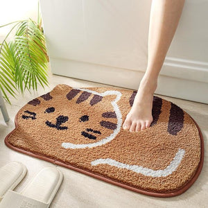 My Cute Cat Shaped Bathroom Mat-Kawaii Dream