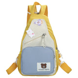 Myron Bear Colour Block Mini Backpack-Kawaii Dream