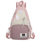 Myron Bear Colour Block Mini Backpack-Kawaii Dream
