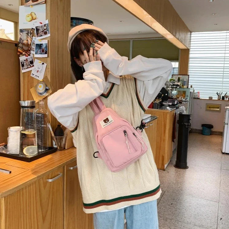 Myron Bear Mini Backpack-Kawaii Dream