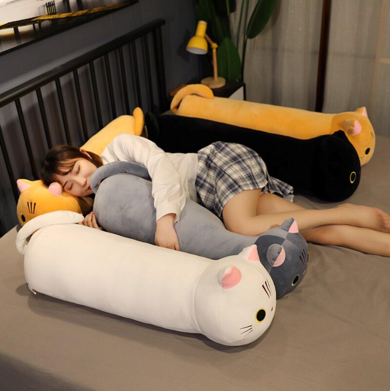 Napping Neko Plushies-Kawaii Dream