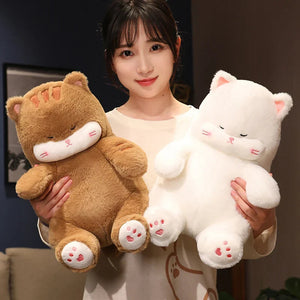 Napping Noodle Cat Plush-Kawaii Dream