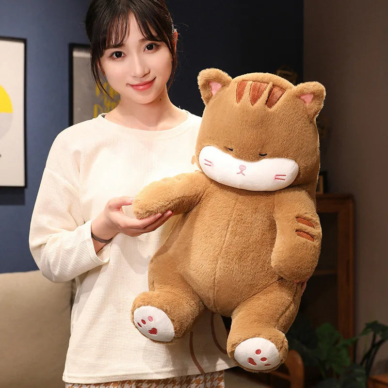 Napping Noodle Cat Plush-Kawaii Dream