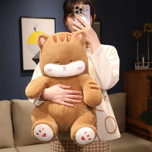 Napping Noodle Cat Plush-Kawaii Dream