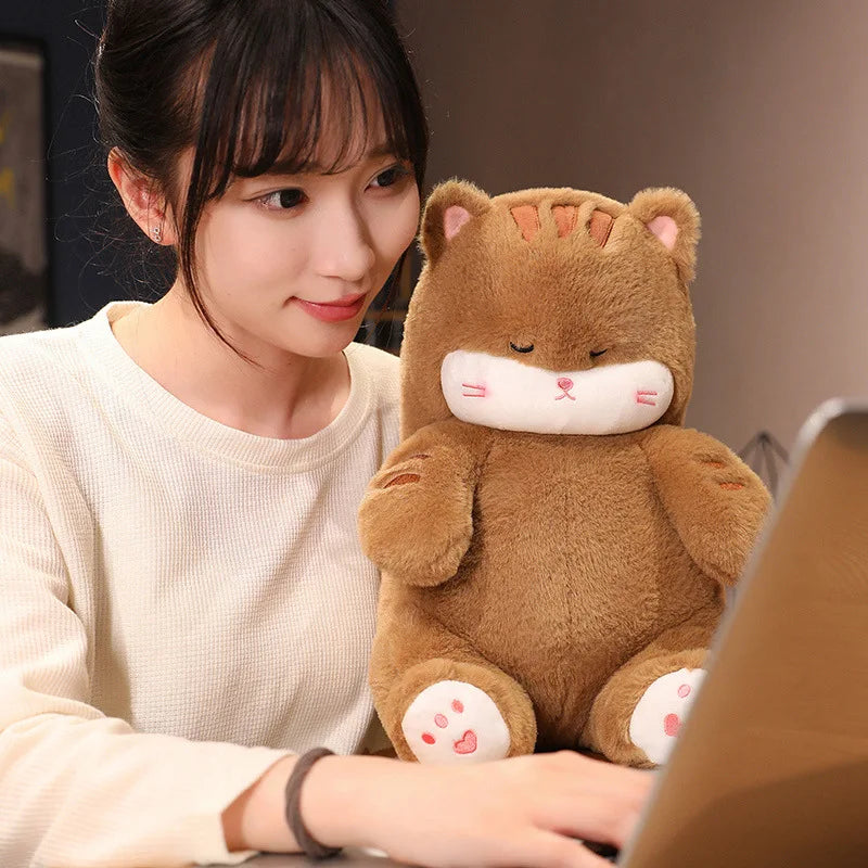 Napping Noodle Cat Plush-Kawaii Dream