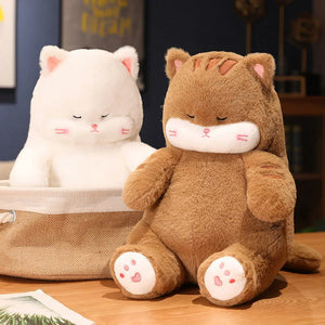 Napping Noodle Cat Plush-Kawaii Dream