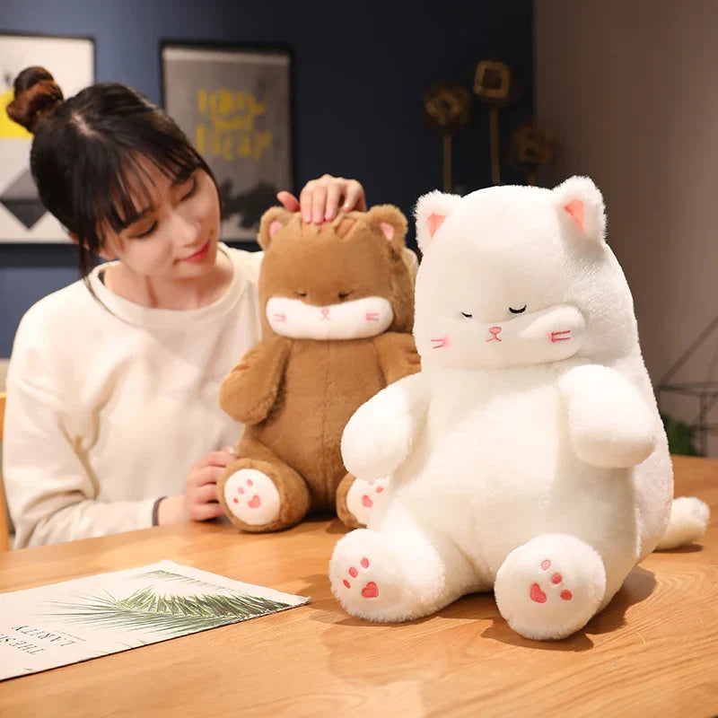 Napping Noodle Cat Plush-Kawaii Dream